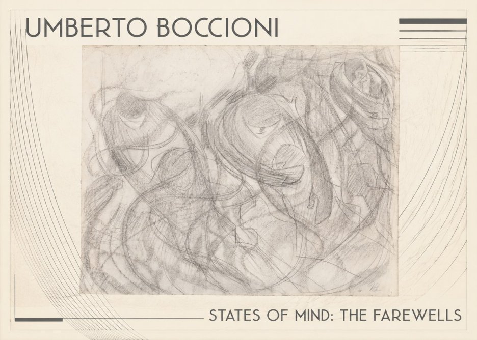 Umberto Boccioni States of Mind: the Farewells No1 - Póster