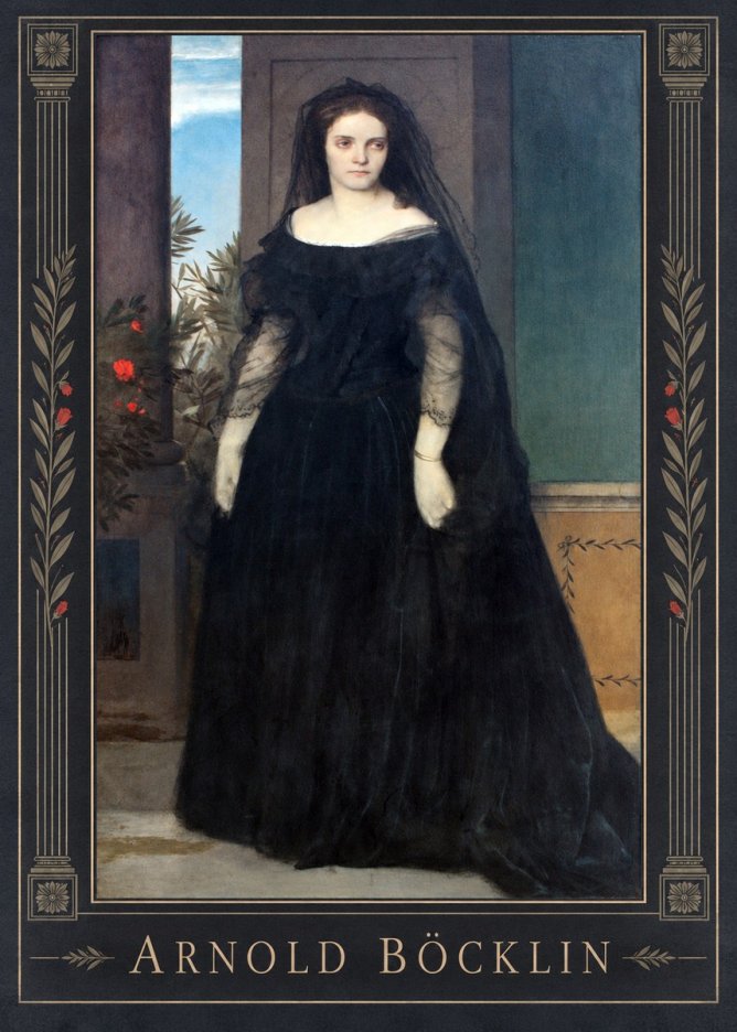 Arnold Böcklin Portrait of Mrs. Böcklin No1 - Póster