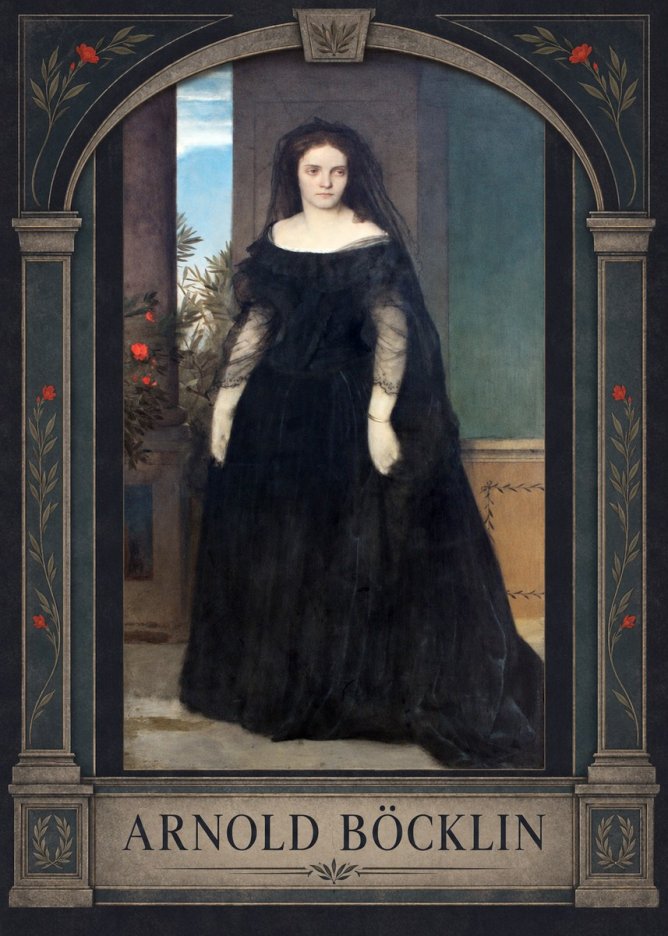 Arnold Böcklin Portrait of Mrs. Böcklin No3 - Póster