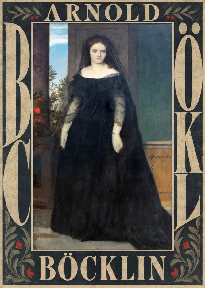 Arnold Böcklin Portrait of Mrs. Böcklin No6 - Póster