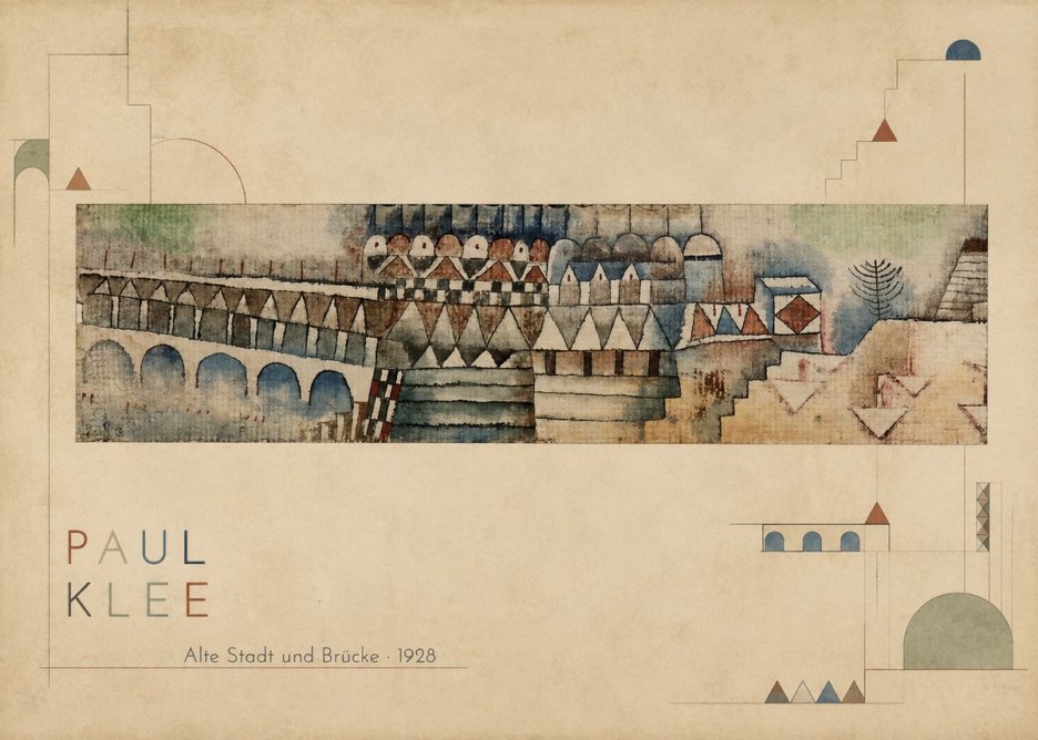 Paul Klee Alte Stadt Und Brücke No2 - Póster