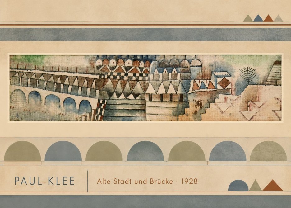 Paul Klee Alte Stadt Und Brücke No3 - Póster