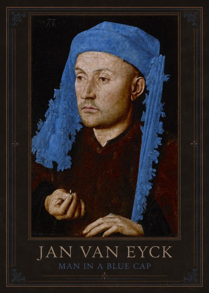 Jan van Eyck Man in a Blue Cap I No1 - Póster