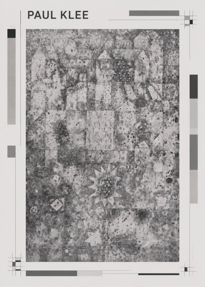 Paul Klee Town and Country No1 - Póster