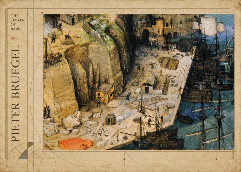 Pieter Bruegel The Tower of Babel XVIII No2 - Póster