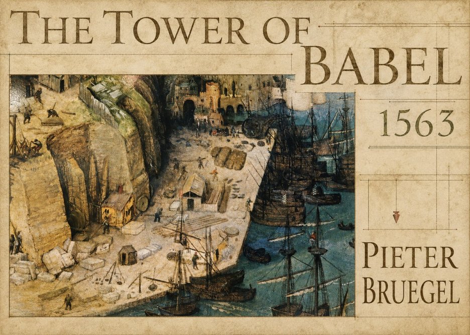Pieter Bruegel The Tower of Babel XVIII No4 - Póster