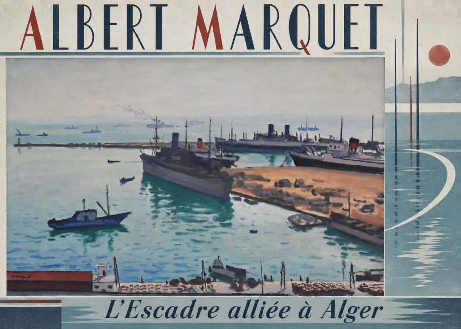 Albert Marquet L'escadre Alliée À Alger No3 - Póster