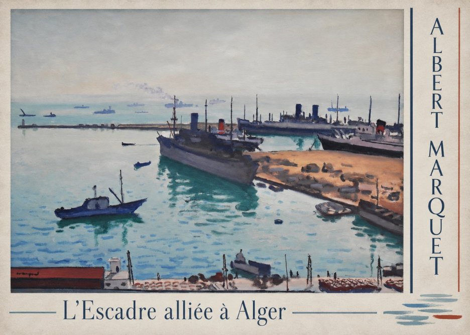 Albert Marquet L'escadre Alliée À Alger No4 - Póster