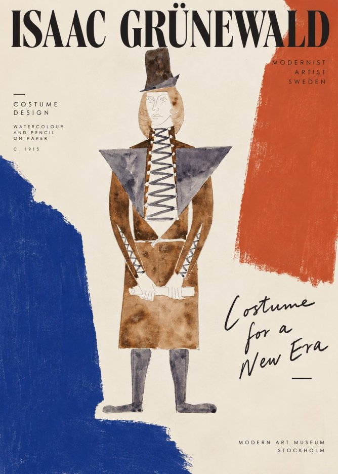 Isaac Grünewald Costume Design XIII No5 - Póster
