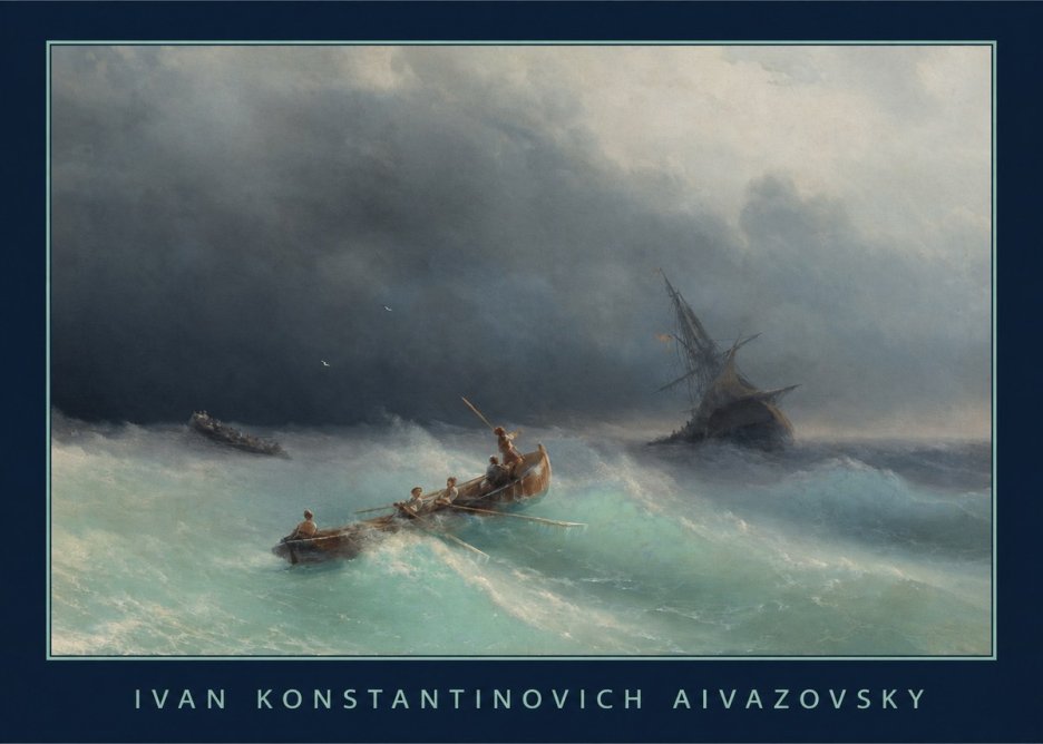 Ivan Konstantinovich Aivazovsky Shipwreck No1 - Póster