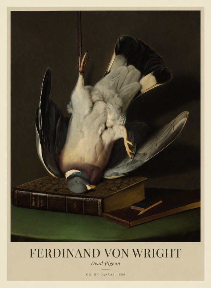 Ferdinand von Wright Dead Pigeon No1 - Póster