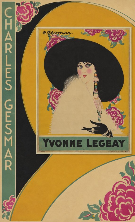 Charles Gesmar Yvonne Legeay No2 - Póster