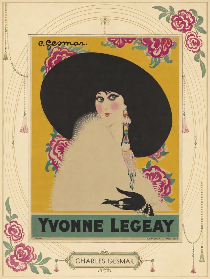 Charles Gesmar Yvonne Legeay No3 - Póster