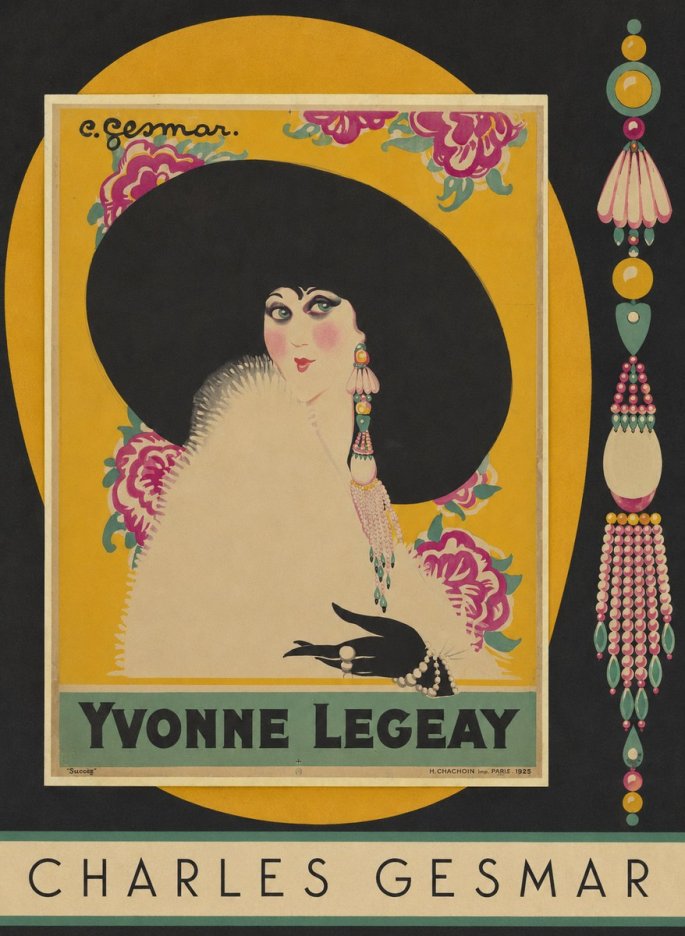 Charles Gesmar Yvonne Legeay No5 - Póster