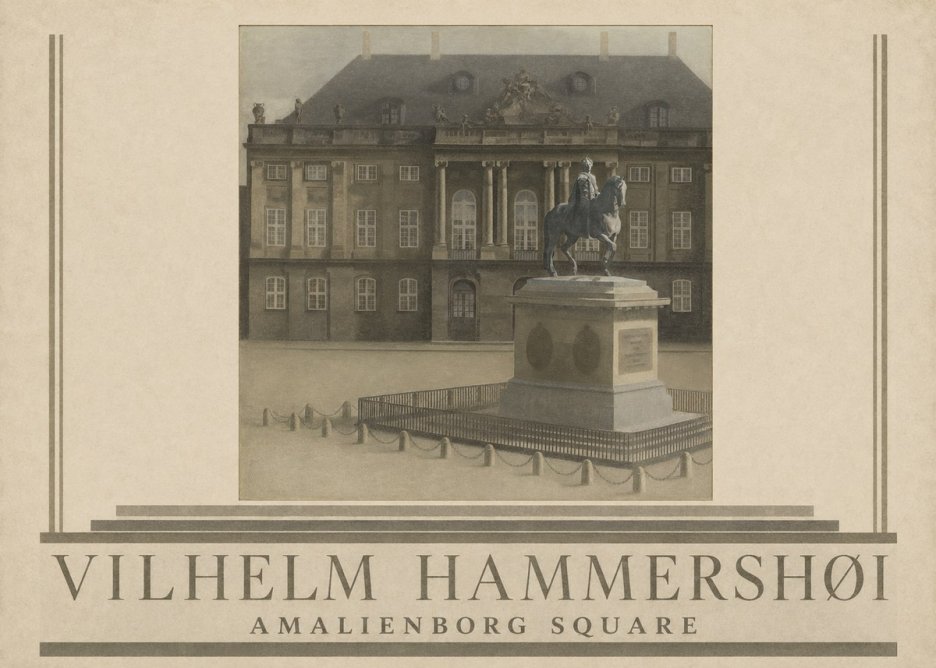 Vilhelm Hammershøi Amalienborg Square II No5 - Póster