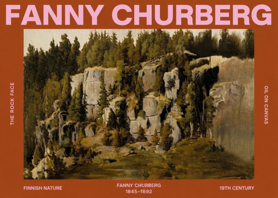 Fanny Churberg The Rock Face No2 - Póster