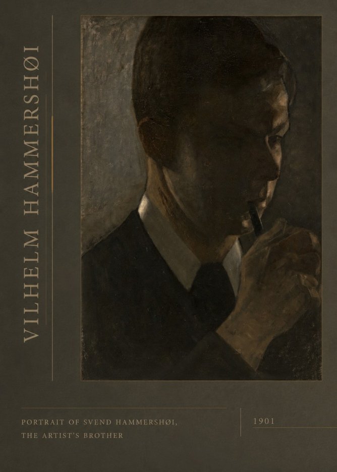Vilhelm Hammershøi Portrait of Svend Hammershøi, the Artist's Brother No2 - Póster
