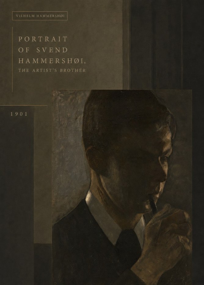 Vilhelm Hammershøi Portrait of Svend Hammershøi, the Artist's Brother No5 - Póster