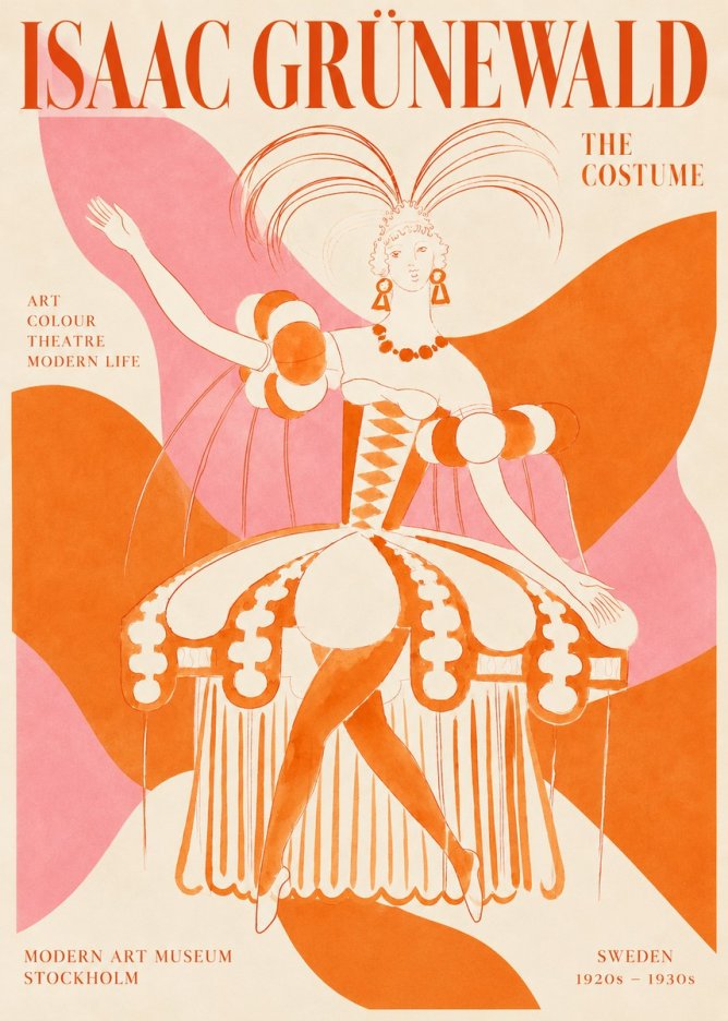 Isaac Grünewald The Costume II No2 - Póster