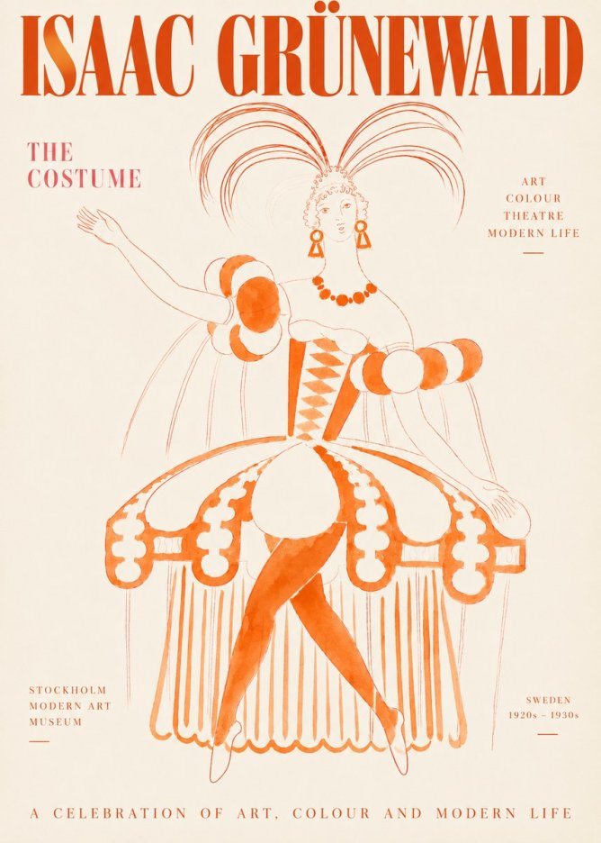 Isaac Grünewald The Costume II No3 - Póster