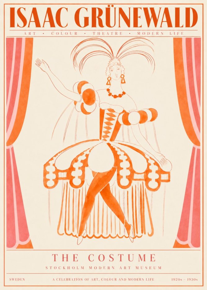 Isaac Grünewald The Costume II No4 - Póster