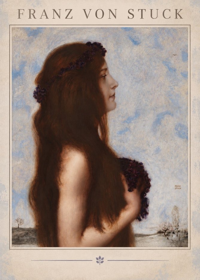 Franz von Stuck Frühlingsreigen No2 - Póster