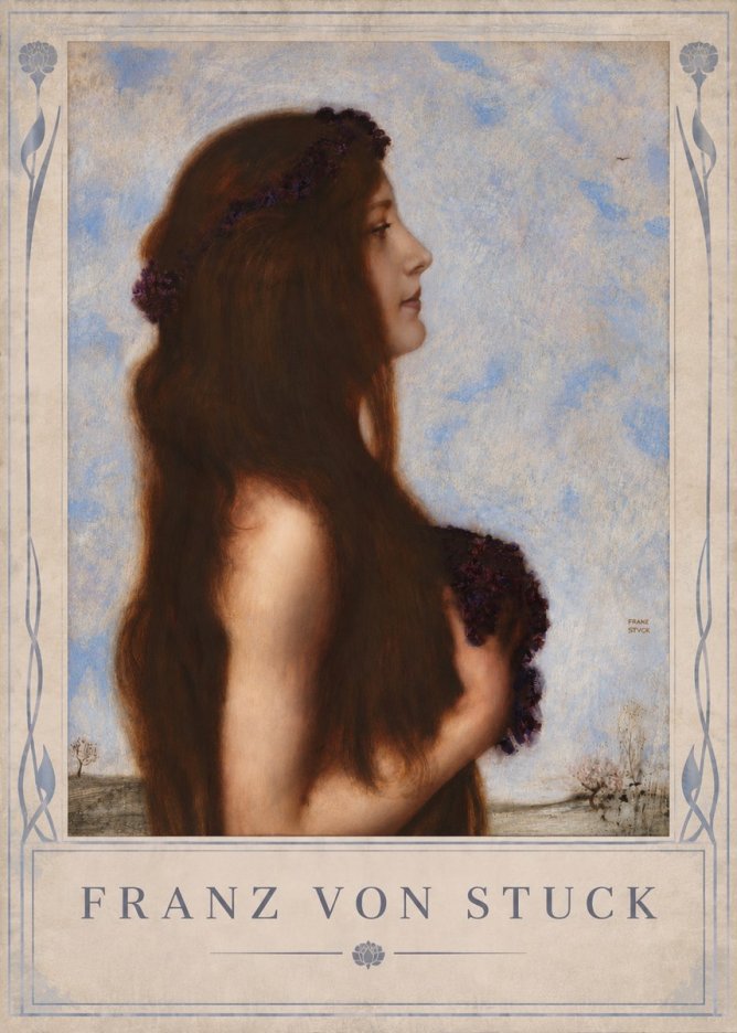 Franz von Stuck Frühlingsreigen No4 - Póster