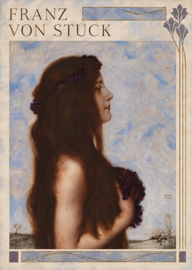 Franz von Stuck Frühlingsreigen No6 - Póster