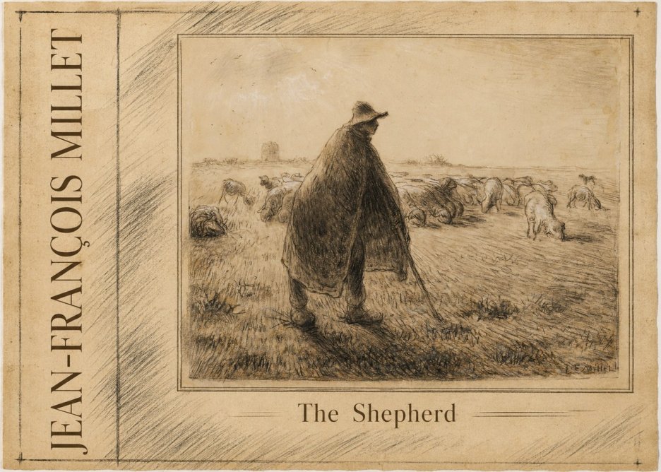 Jean-François Millet The Shepherd No2 - Póster