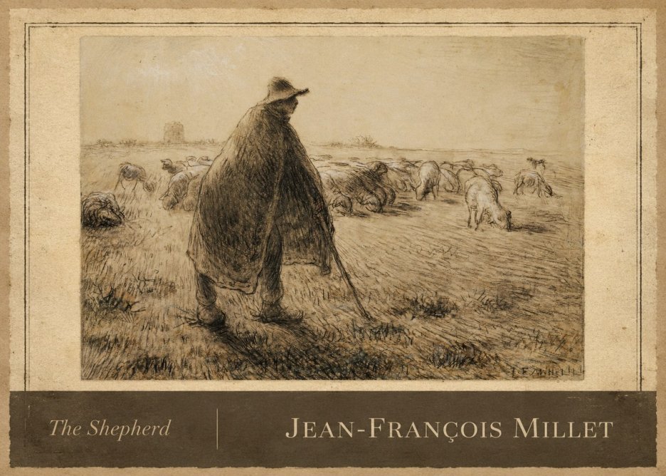 Jean-François Millet The Shepherd No3 - Póster