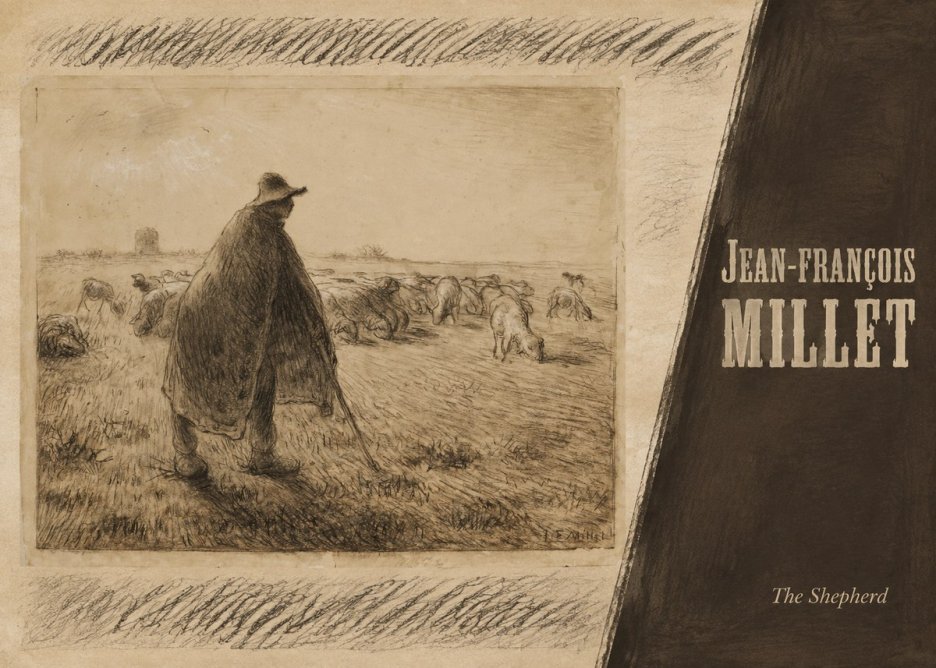 Jean-François Millet The Shepherd No5 - Póster