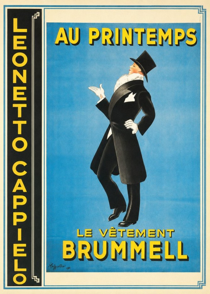 Leonetto Cappiello Au Printemps Le Vêtement Brummell No4 - Póster
