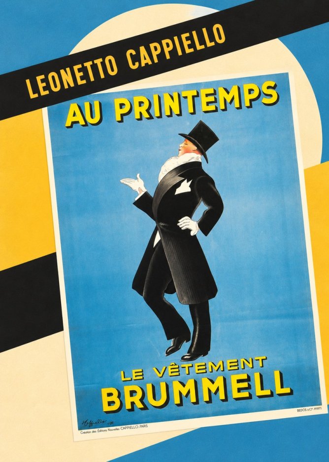Leonetto Cappiello Au Printemps Le Vêtement Brummell No6 - Póster