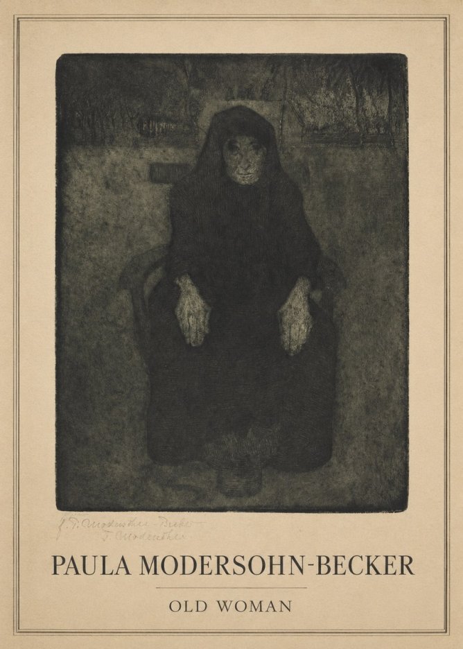 Paula Modersohn-Becker Old Woman No1 - Póster