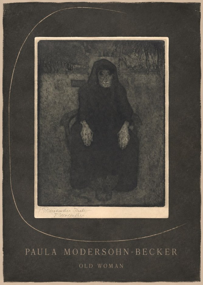 Paula Modersohn-Becker Old Woman No3 - Póster