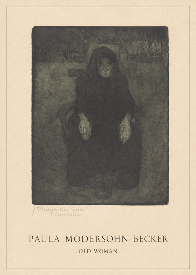 Paula Modersohn-Becker Old Woman No4 - Póster