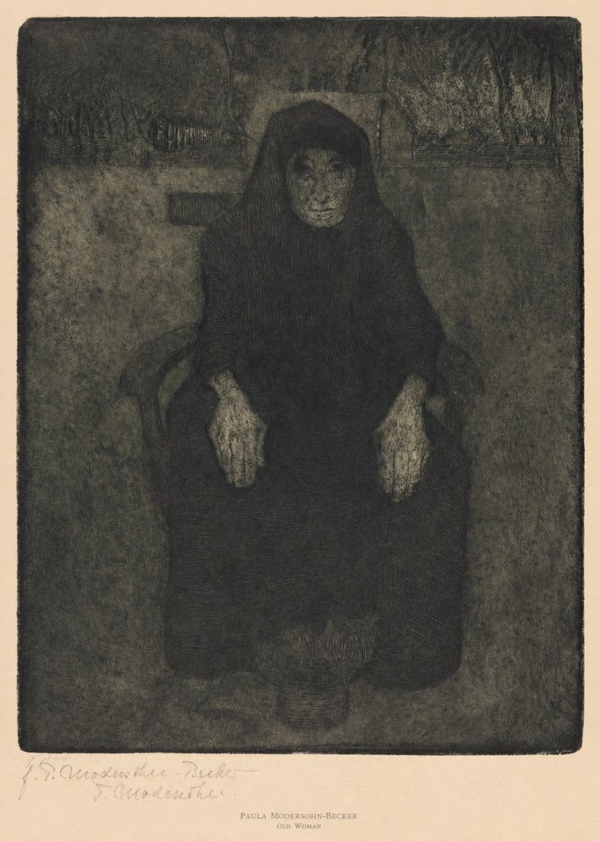 Paula Modersohn-Becker Old Woman No6 - Póster