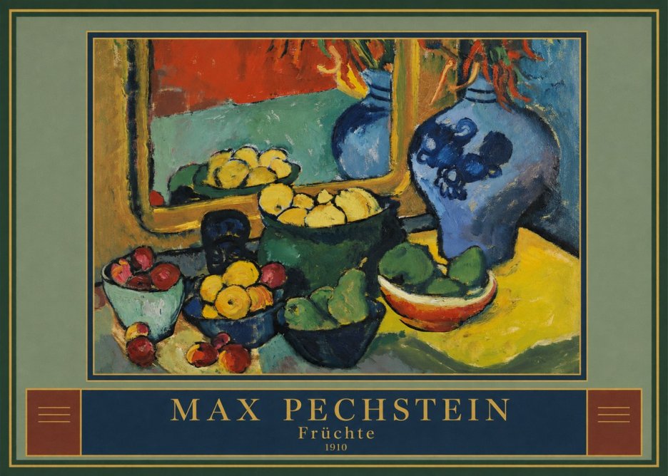 Max Pechstein Früchte 1910 No3 - Póster