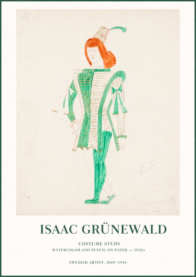 Isaac Grünewald The Harlequin No2 - Póster