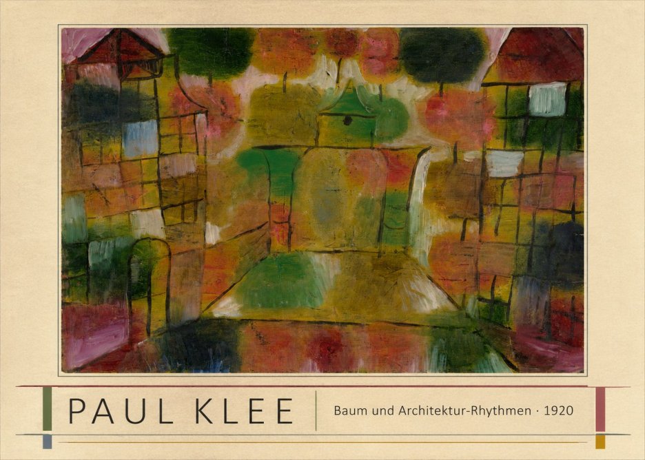 Paul Klee Baum Und Architektur-rhythmen No1 - Póster