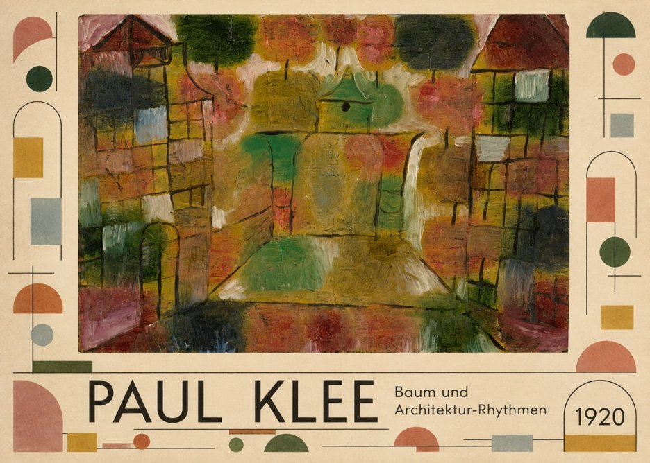 Paul Klee Baum Und Architektur-rhythmen No5 - Póster