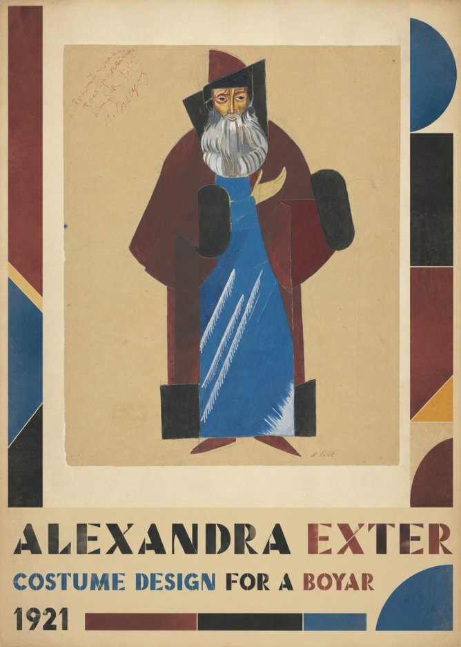 Alexandra Exter Costume Design for a Boyar No5 - Póster