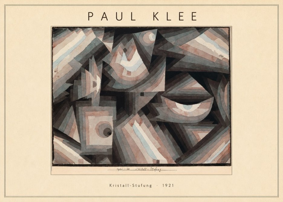 Paul Klee Kristall-stufung I No4 - Póster