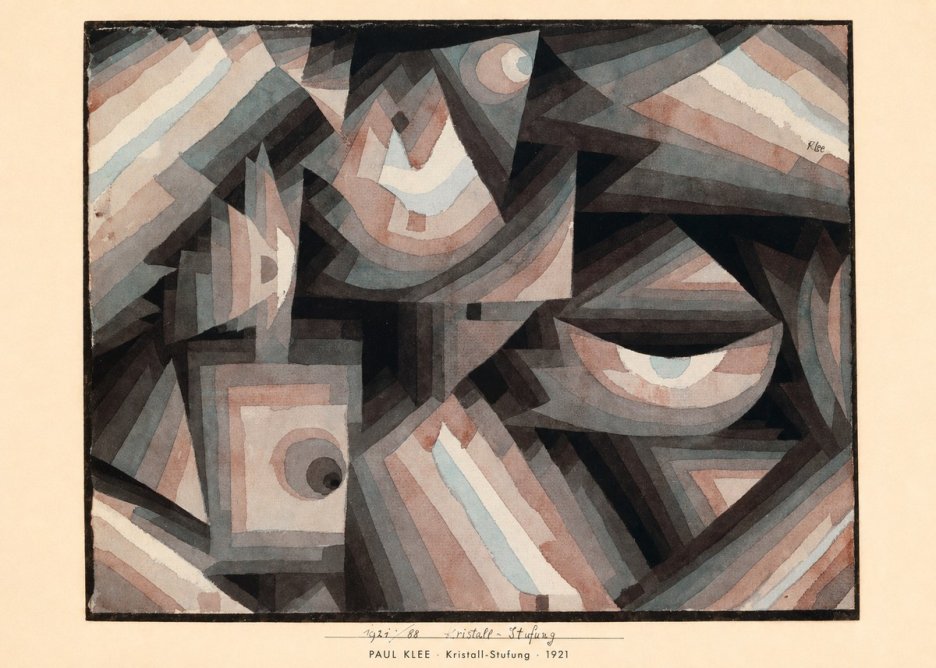 Paul Klee Kristall-stufung I No5 - Póster