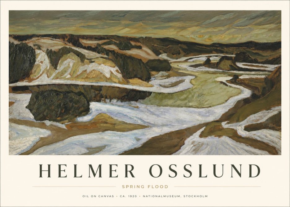 Helmer Osslund Spring Flood No1 - Póster