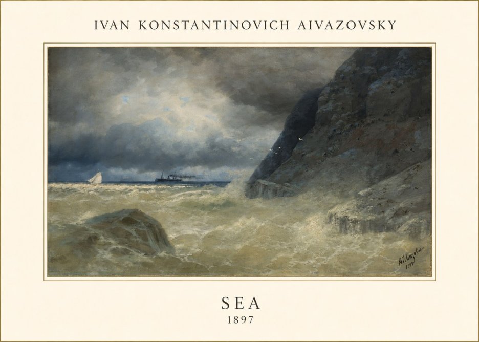 Ivan Konstantinovich Aivazovsky Sea No4 - Póster