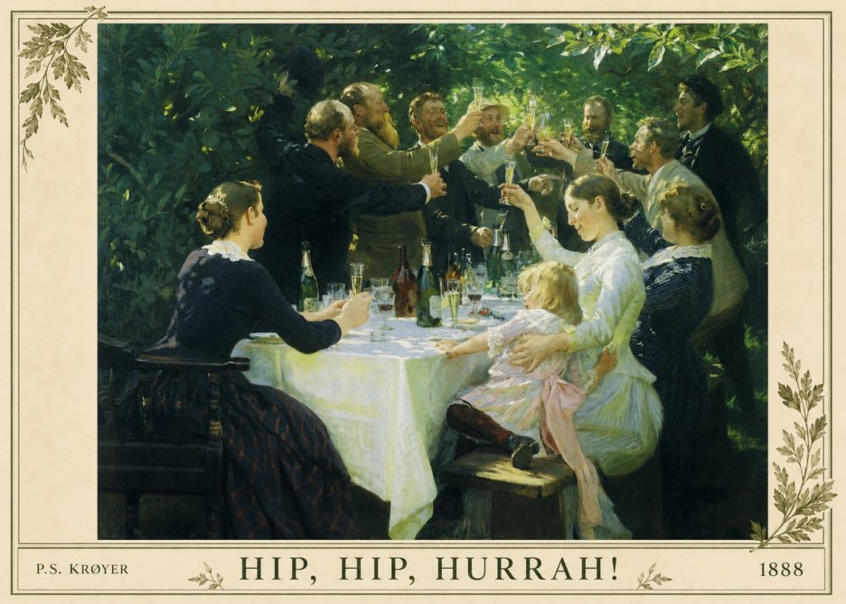 P.S. Krøyer Hip, Hip, Hurrah! No1 - Póster