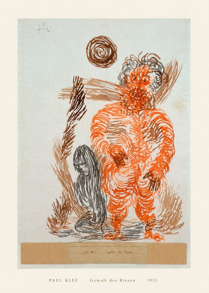 Paul Klee Gewalt Des Riesen II No5 - Póster
