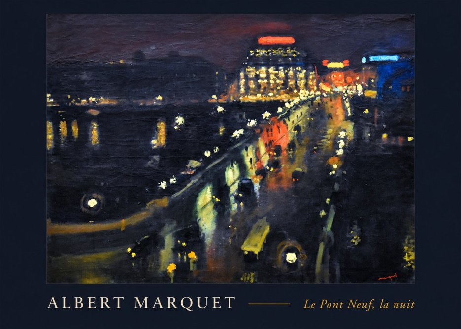 Albert Marquet Le Pont Neuf, La Nuit No2 - Póster