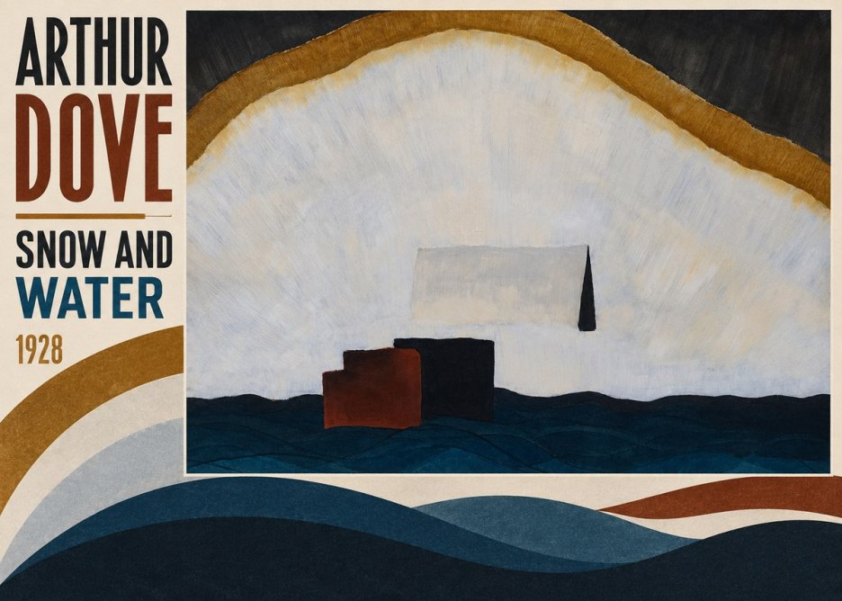Arthur Dove Snow and Water No4 - Póster